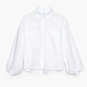 Cropp - Košeľa s pufovanými rukávmi - Biela vyobraziť