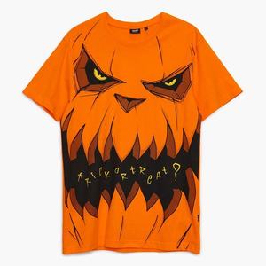 Cropp - Tričko s motívom Halloween - Oranžová vyobraziť