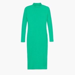 Cropp - Priliehavé úpletové šaty - Zelená vyobraziť