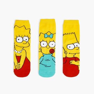 Cropp - Súprava 3 párov ponožiek The Simpsons - Žltá vyobraziť