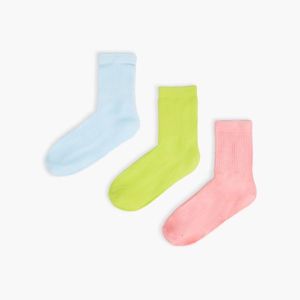 Cropp - Súprava 3 párov dlhých ponožiek - Modrá vyobraziť