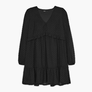 Cropp - Šifónové šaty - Čierna vyobraziť