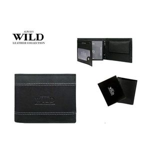 Prešívaná moderná čierna peňaženka vyobraziť