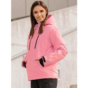 Svetlo ružová príjemná dámska zimná bunda JS/HH012/25Z vyobraziť