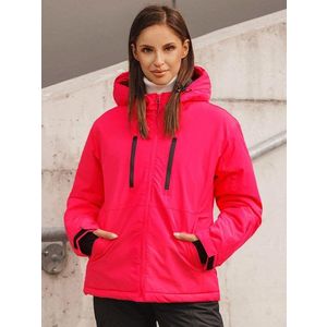 Ružová príjemná dámska zimná bunda JS/HH012/28Z vyobraziť