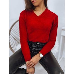 Feliccia Basic dámsky sveter v červenej farbe vyobraziť