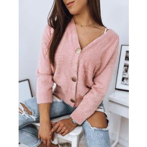 Dámsky sveter na gombíky Rosie v ružovej farbe vyobraziť