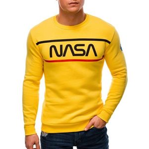 Žltá mikina bez kapucne NASA B1399 vyobraziť