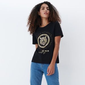 Mohito - Bavlnené tričko - Čierna vyobraziť