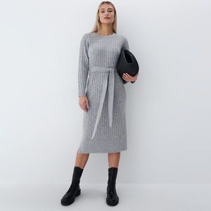 Mohito - Úpletové šaty Eco Aware - Šedá vyobraziť