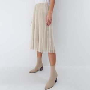Mohito - Plisovaná sukňa - Krémová vyobraziť