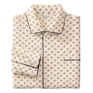 Blancheporte Predĺžený pyžamový kabátik s potlačou béžová 127/136 (3XL) vyobraziť
