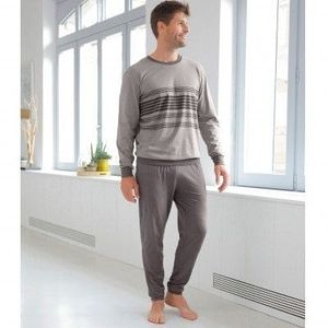 Blancheporte Pruhované pyžamo s nohavicami sivá 137/146 (4XL) vyobraziť