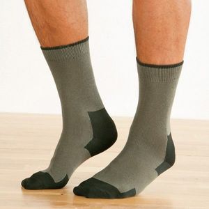 Blancheporte Pracovné ponožky, súprava 2 páry khaki/svetlo sivá 39/42 vyobraziť