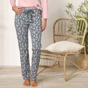 Blancheporte Pyžamové nohavice s potlačou kvetín, bavlna bronzová 54 vyobraziť