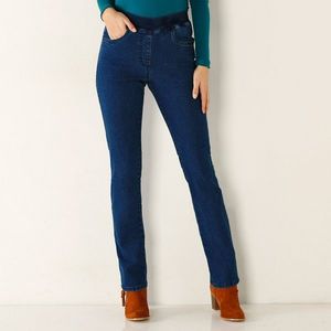 Blancheporte Rovné džínsy s pružným pásom denim 54 vyobraziť