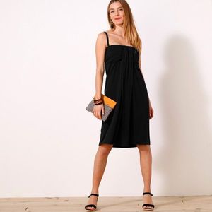Blancheporte Šaty s odnímateľnými ramienkami, jednofarebné čierna 54 vyobraziť