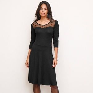 Blancheporte Jednofarebné šaty s výšivkou čierna 54 vyobraziť