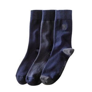 Blancheporte Sada 3 párov ponožiek nám.modrá 43/46 vyobraziť