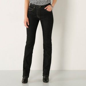 Blancheporte Rovné džínsy, vyššia postava čierna 50 vyobraziť