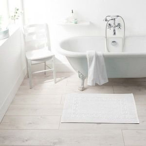 Blancheporte Kúpeľňová predložka, grécky vzor biela 60x60cm vyobraziť