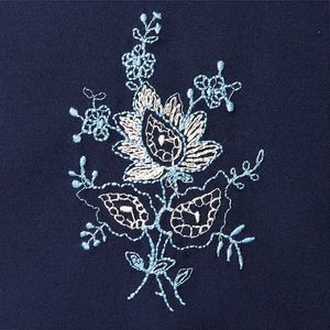 Blancheporte 7/8 zástera s kvetinovou výšivkou nám.modrá 56 vyobraziť