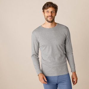 Blancheporte Spodné tričko s dlhými rukávmi z polyesteru, súprava 2 ks sivý melír 125/132 (4XL) vyobraziť