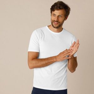 Blancheporte Spodné tričko s výstrihom pri krku, súprava 2 ks biela 125/132 (4XL) vyobraziť