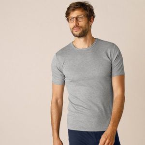 Blancheporte Spodné tričko s výstrihom pri krku, súprava 2 ks sivý melír 125/132 (4XL) vyobraziť