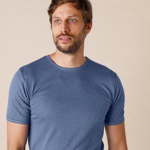 Blancheporte Spodné tričko s výstrihom pri krku, súprava 2 ks džínsová 117/124 (3XL) vyobraziť