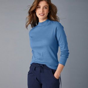 Blancheporte Tričko so stojačikom modrosivá 54 vyobraziť