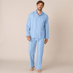 Blancheporte Pruhované pyžamo, popelín prúžky modrá 137/146 (4XL) vyobraziť