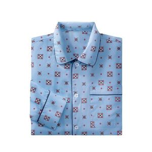 Blancheporte Klasické pánske pyžamo s potlačou modrá 127/136 (3XL) vyobraziť