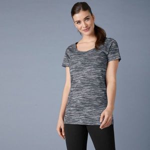 Blancheporte Melírované tričko s krátkymi rukávmi, z bio bavlny, eco-friendly čierny melír 54 vyobraziť