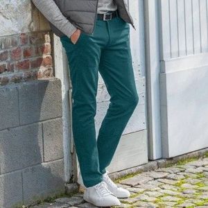 Blancheporte Gabardénové chino nohavice tyrkysová 54 vyobraziť