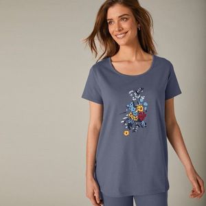 Blancheporte Pyžamo s potlačou kvetín, s 3/4 nohavicami bridlicová 54 vyobraziť
