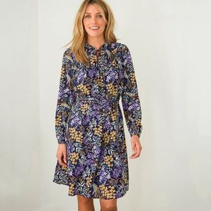 Blancheporte Rovné šaty s potlačou a hebkou lemovkou fialová/lila 54 vyobraziť