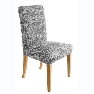 Blancheporte Poťah na stoličku, grafický dizajn sivá sedák+operadlo vyobraziť
