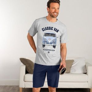 Blancheporte Pyžamo "Volkswagen" s krátkymi rukávmi a šortkami sivá/nám.modrá 87/96 (M) vyobraziť