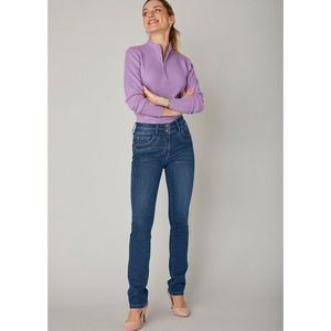 Blancheporte Rovné strečové džínsy, zapratý vzhľad denim 52 vyobraziť