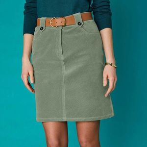 Blancheporte Menčestrová krátka sukňa zelená 36 vyobraziť