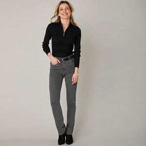 Blancheporte Strečové džínsy, vysoká postava tmavosivá 54 vyobraziť