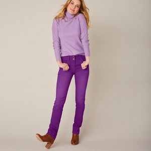 Blancheporte Rovné strečové džínsy, farebné slivková 52 vyobraziť