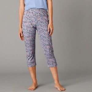 Blancheporte 3/4 pyžamové nohavice s potlačou kvetín modrá 52 vyobraziť