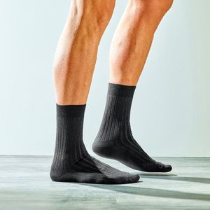 Blancheporte Súprava 2 párov ponožiek so 70 % podielom vlny antracitová 43/46 vyobraziť