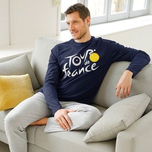 Blancheporte Pyžamo s nohavicami Tour de France nám.modrá/sivý melír 127/136 (3XL) vyobraziť