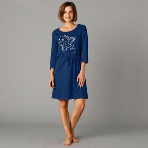 Blancheporte Nočná košeľa s potlačou hviezd nám.modrá 52 vyobraziť