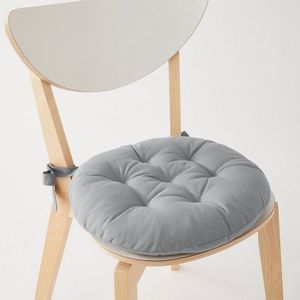 Blancheporte Súprava 2 jednofarebných okrúhlych sedákov na stoličku perlovosivá pr. 40cm vyobraziť