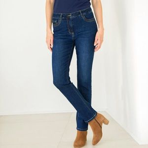 Blancheporte Rovné džínsy s výšivkami "srdiečok" denim 38 vyobraziť