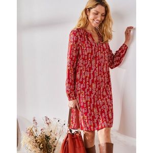 Blancheporte Rozšírené šaty so štýlovými motívmi červená/ražná 52 vyobraziť